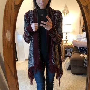 Tribal Trillium cardigan